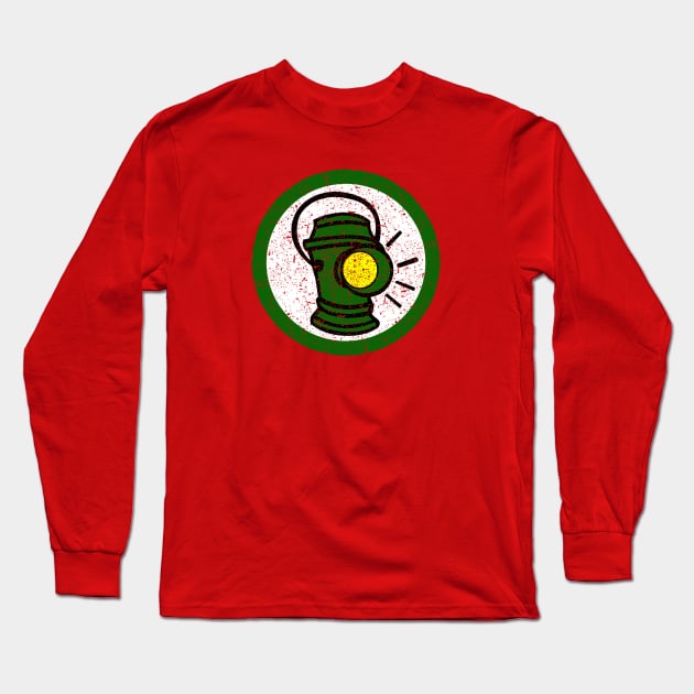 Alan Scott Distressed Logo Long Sleeve T-Shirt by Federation Skum Kosplay